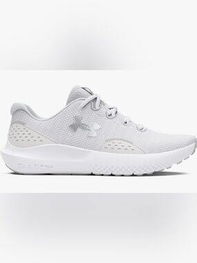 Under Armour Women's Light Gray & White Mesh Running Sneakers